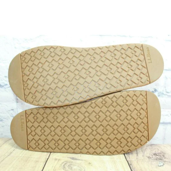 LL Bean Go-Anywhere Purple Leather Slip-On Comfort Strap Sandals Size 10 M - Picture 9 of 9